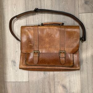 Vintage H&M Genuine Leather Messenger Bag